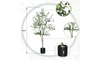 YOLEO 4FT/5FT/6FT/7FT Artificial Olive Tree Tall Faux Silk Olive Plant with Lifelike Olive Leaves Fake Olive Tree for Home Office Indoor Decor