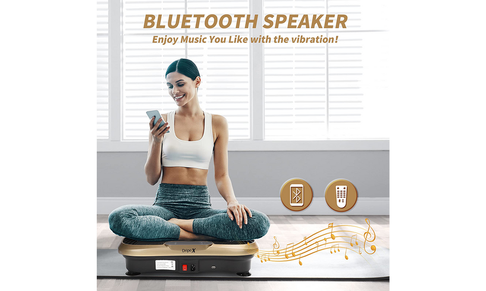 Dripex Vibration Plate for Home, Fitness & Slimming with Resistance Bands