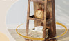 Dripex Jewelry Organiser Mirror Wardrobe, 360-degree View‌ Swivel Jewelry Storage, Lockable, 3 in 1 Free Standing Mirror with Storage Shelves