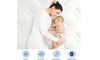 Vesgantti 10.2 Inch Blue Velvet Mattress Cooling Memory Foam Top, Medium Firm with Enhanced Edge Support
