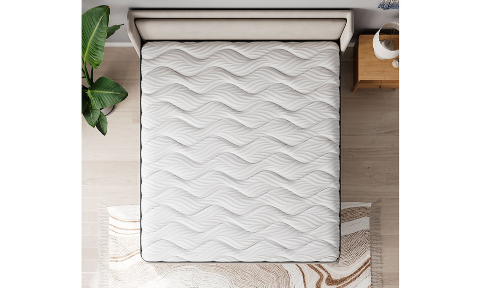 Vesgantti 10.2 Inch Hybrid Mattress with Individual Pocket Springs and Cooling Gel Memory Foam, Medium Firm