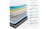 Vesgantti 10.2 Inch Hybrid Mattress with Individual Pocket Springs and Cooling Gel Memory Foam, Medium Firm