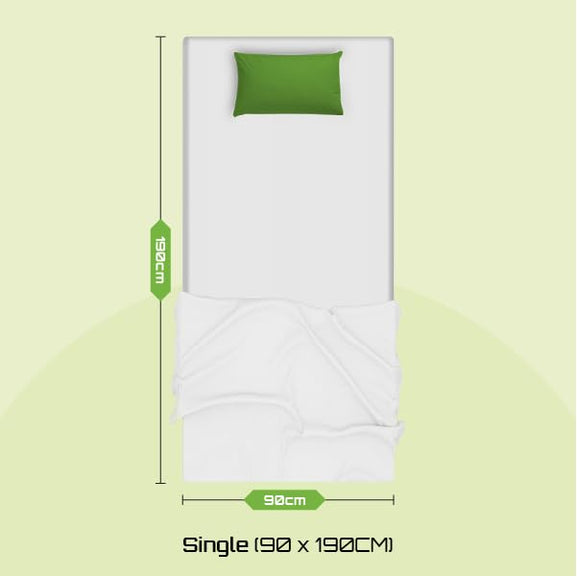 Starlight Beds Brick Design Quilted Sprung Hybrid Mattress with Memory Foam Layer. Soft Firmness, White, 18cm Deep. Single Mattress (3ft x 6ft3)