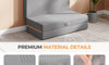 Vesgantti Folding Mattress 10/15cm Gel Memory Foam Foldable Mattress Tri-fold for Travel, Camping, Guest Bed, CertiPUR-US Certified, Grey