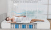 dosleeps 9.4 Inch Double Mattress 4FT6 9-Zone Pocket Sprung Mattress with Memory Foam and Tencel Fabric - Orthopaedic Mattress - Thickness: 9.4 Inch,White