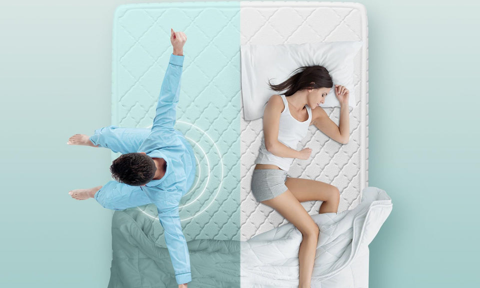 dosleeps Single Mattress 3FT 9-Zone Pocket Sprung Mattress with Memory Foam and Tencel Fabric - Orthopaedic Mattress - Thickness:9.4 Inch,White
