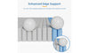 Vesgantti 10.2 Inch Hybrid Mattress with Individual Pocket Springs and Cooling Gel Memory Foam, Medium Firm