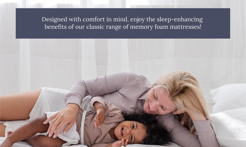 BEDZONLINE Air Feel Orthopedic Mattress - Memory Foam and Spring Mattress | Pefect Ergonomical Sleeping Position | 20cm Depth | 4ft6 Double