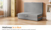 Vesgantti Folding Mattress 10/15cm Gel Memory Foam Foldable Mattress Tri-fold for Travel, Camping, Guest Bed, CertiPUR-US Certified, Grey
