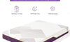 Vesgantti 16/18/20cm Gel Memory Foam Mattress for Pressure Relief & Cooling Comfort - Medium, Grape Purple
