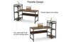 Yoleo Computer Desk with 4 Tier Storage Shelves