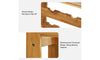 Dripex Bamboo Wine Rack 7 Tier 27 Bottle Wine Holder Wine Storage Rack Free Standing Display Shelves for Home Kitchen