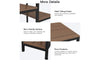 Yoleo Computer Desk with 4 Tier Storage Shelves