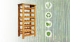 Dripex Bamboo Wine Rack 7 Tier 27 Bottle Wine Holder Wine Storage Rack Free Standing Display Shelves for Home Kitchen