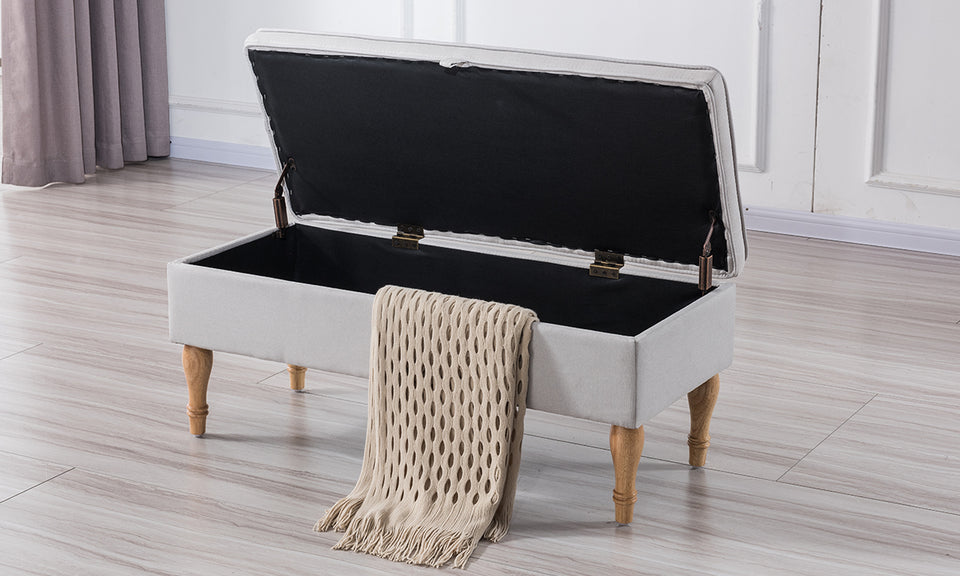  Upholstered Storage Bench.