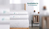 Vesgantti 3/4 Inch Memory Foam Mattress Topper, Gel & Bamboo Charcoal Infused Bed Topper for Cooling Sleep & Pressure Relieving with Washable Cover, White