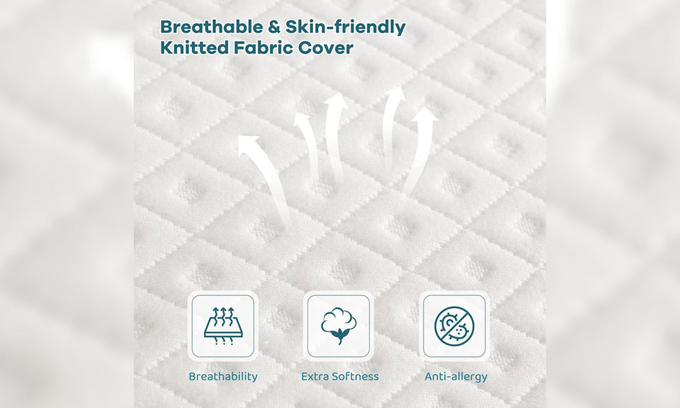 Vesgantti 3/4 Inch Memory Foam Mattress Topper, Gel & Bamboo Charcoal Infused Bed Topper for Cooling Sleep & Pressure Relieving with Washable Cover, White