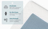 Vesgantti 3/4 Inch Memory Foam Mattress Topper, Gel & Bamboo Charcoal Infused Bed Topper for Cooling Sleep & Pressure Relieving with Washable Cover, White