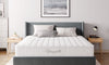 Vesgantti 10 Inch Hybrid Mattress with Breathable Memory Foam and Individually Pocket Spring - Medium Firm, White
